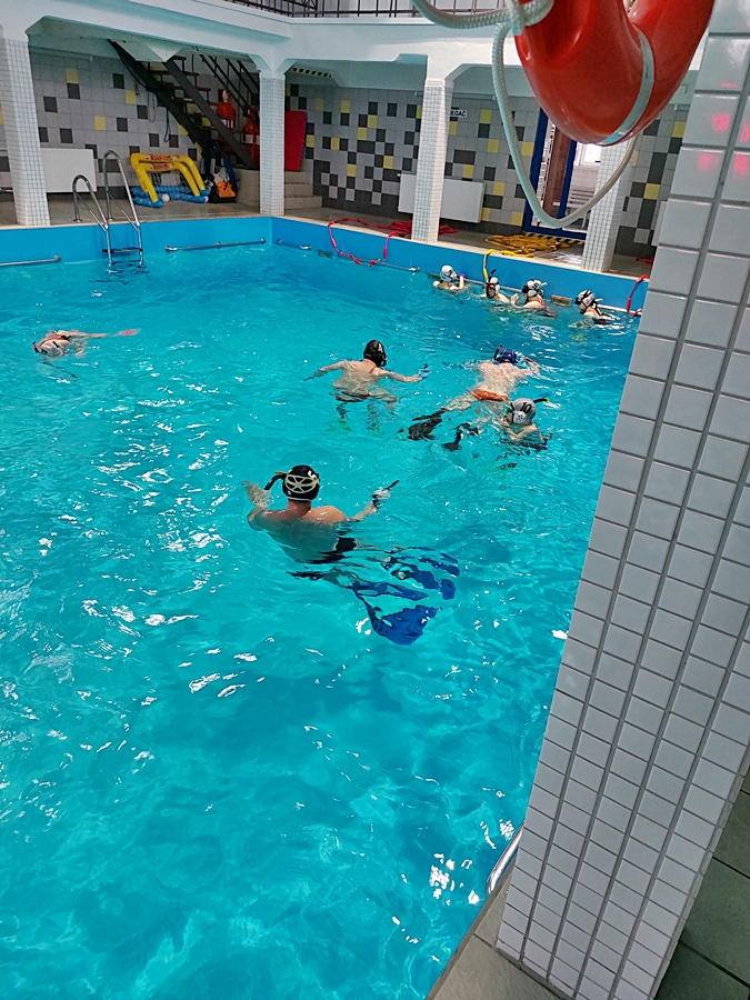 Hokej pod wodą Walenie Siemianowice Śląskie Trening 11 III 2023